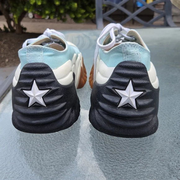 Converse Run Star Sz 8 Men Motion Platform 90s Turquoise White Sneaker - Picture 4 of 16